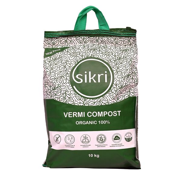 GrowGreenery Premium Vermi Compost Organic Fertilizer for Plants 10 kg