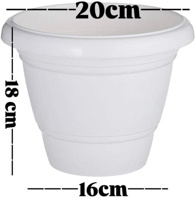 8 inch Heavy duty plastic pot best for indoor & outdoor plant